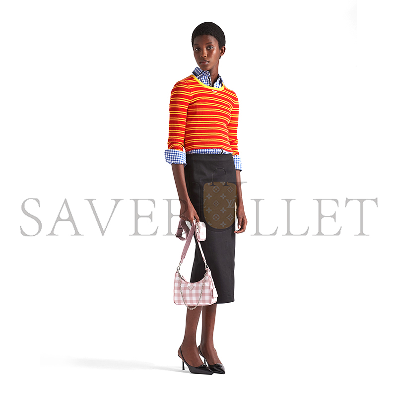 PRADA RE-EDITION 2005 PRINTED RE-NYLON BAG 1BH204 (22*12*6cm) 